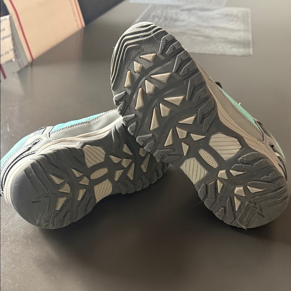 Keen Kids Teal and Purple Waterproof Hiking Shoe - Picture 5 of 6